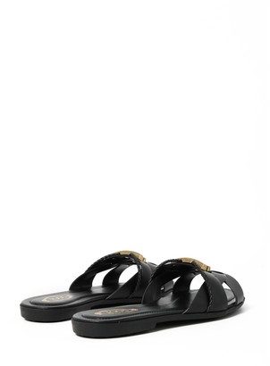 Tod's Tods Leather Sandal Black