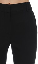 Thumbnail for your product : Victoria Beckham Skinny Side Split Textured Cady Pants