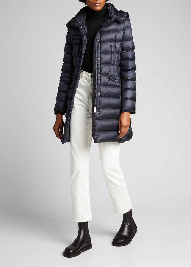 moncler hermine hooded puffer jacket