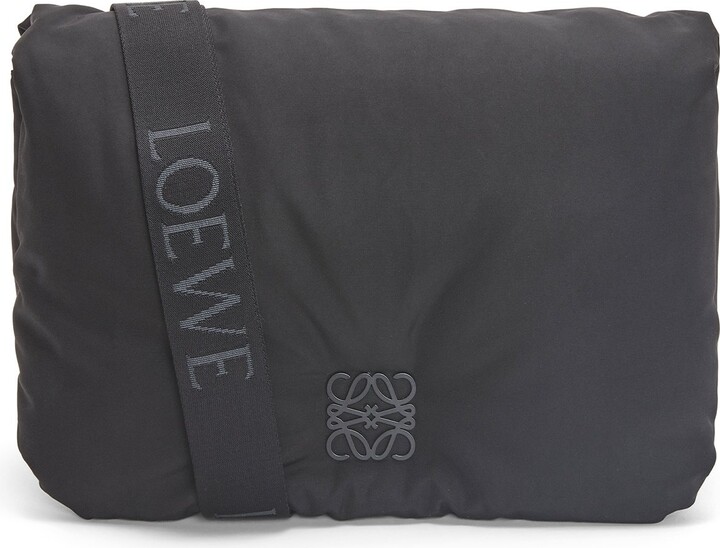 Loewe Goya asphalt nylon puffer bag