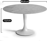 Thumbnail for your product : Am.pm. Aradan Metal Tulip Table Base
