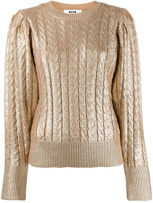 Metallic Gold Jumper | Shop the world’s largest collection of fashion ...