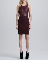 Thumbnail for your product : Sachin + Babi Carolina Leather/Ponte Combo Dress
