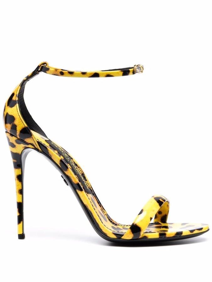 yellow leopard shoes