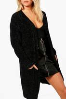 Thumbnail for your product : boohoo Bernie Chenille Longline Cardigan