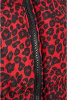 Thumbnail for your product : Quiz Red and Black Leopard Print Puffer Jacket