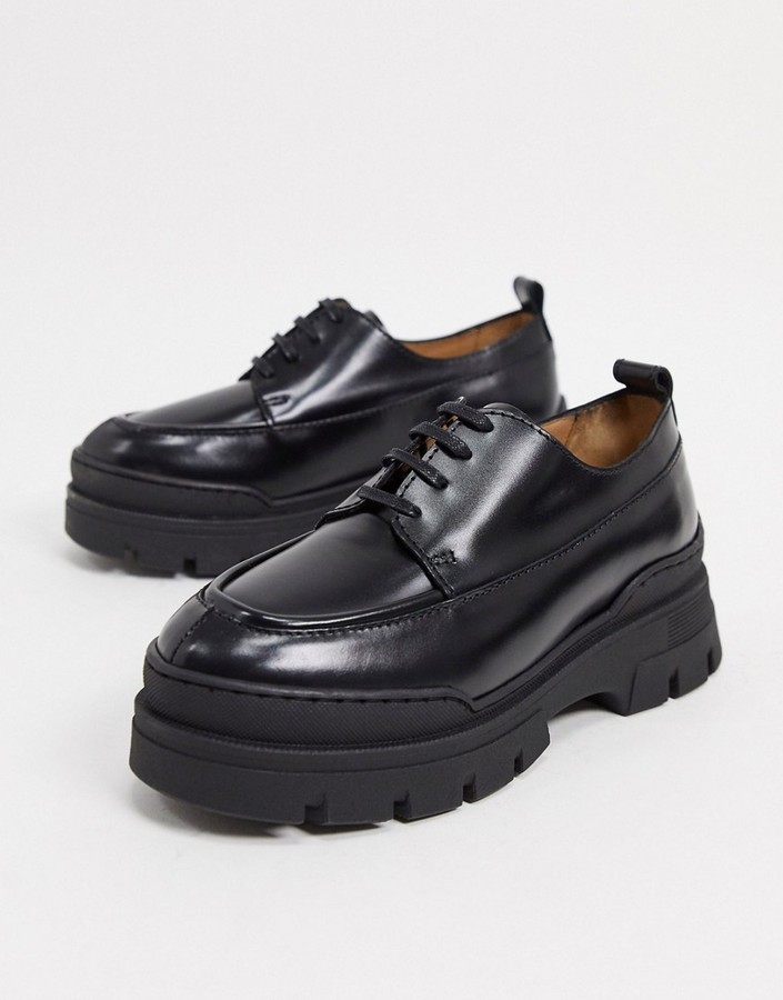 asos movement leather loafers