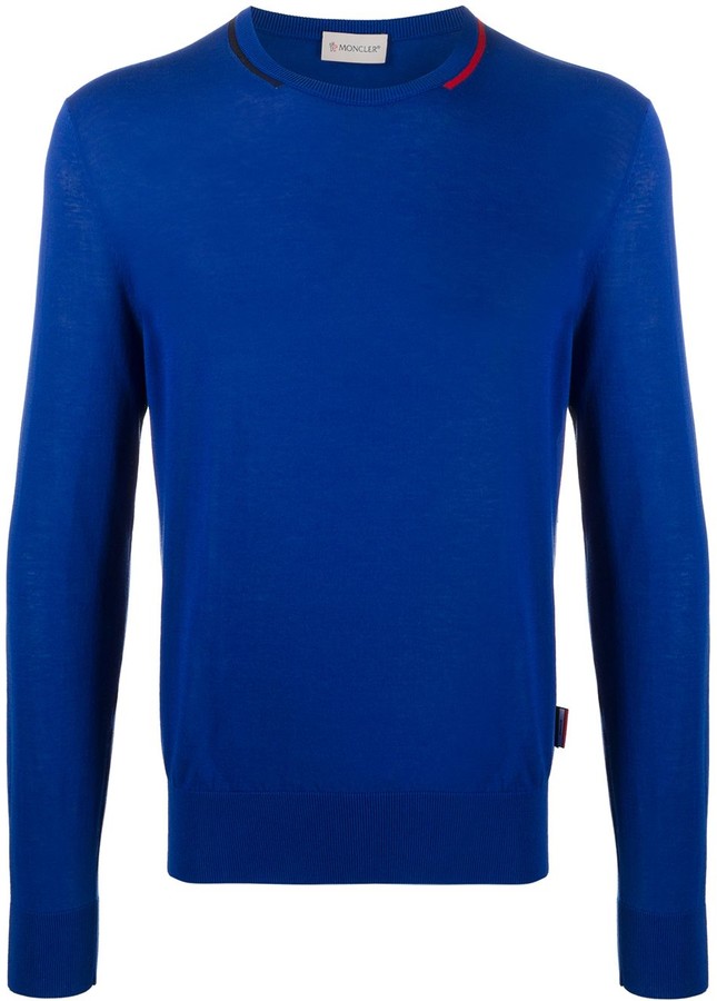 Moncler Slim Fit Jumper ShopStyle Crewneck Sweaters