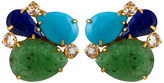 Thumbnail for your product : Bounkit Chrysoprase, Turquoise, Lapis, and Clear Quartz Earrings