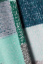 Thumbnail for your product : The Elder Statesman Striped Cashmere Cardigan - Blue