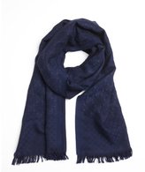 Thumbnail for your product : Gucci blue wool-silk gg scarf