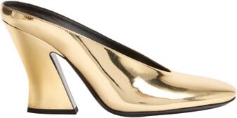 Givenchy Sculpted heeled mules in mirror effect leather