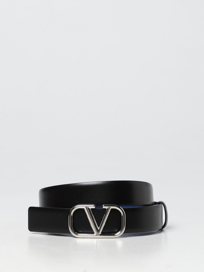 Vlogo Signature Calfskin Belt 40 Mm for Man in Black