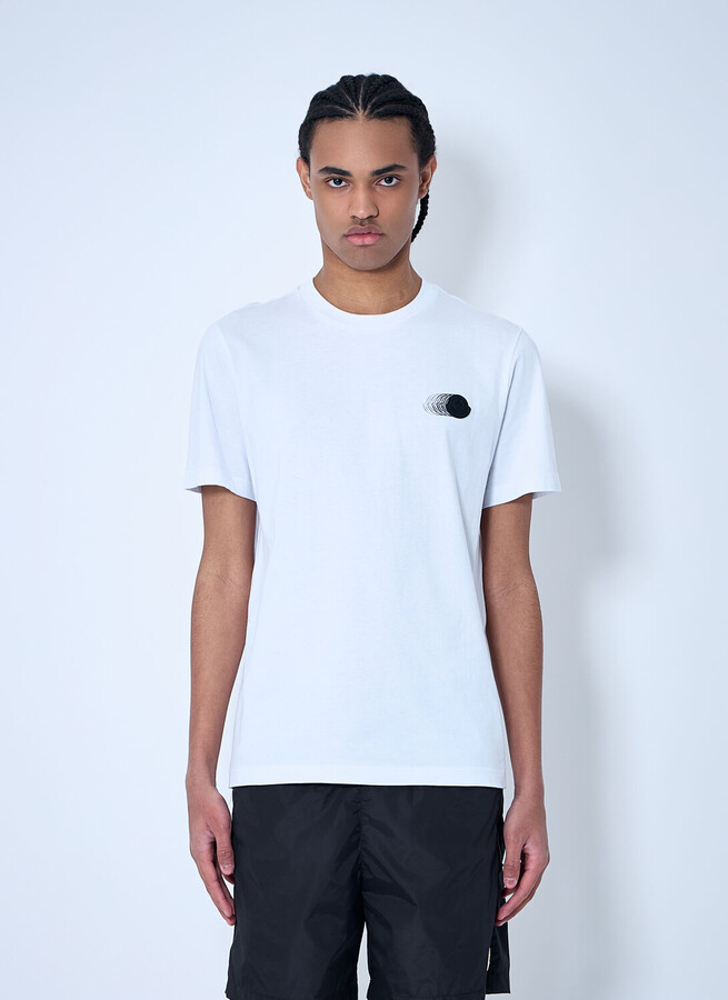 Moncler Logo Motif T-shirt - Man T-shirts White S
