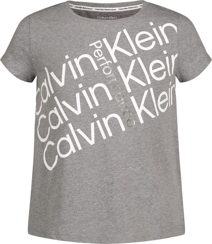 Calvin Klein Girls' Gray Tops | ShopStyle