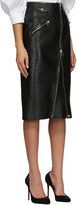 Thumbnail for your product : Alexander McQueen Black Leather Pencil Skirt