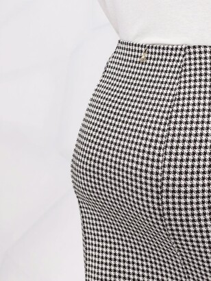 Patrizia Pepe Houndstooth Pattern Mini Skirt