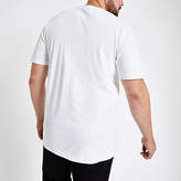 Thumbnail for your product : River Island Mens Lee Big and Tall white T-shirt