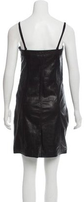 Galliano Leather Mini Dress