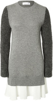 Thumbnail for your product : Victoria Beckham Victoria, Merino-Cashmere Contrast Sleeve Dress