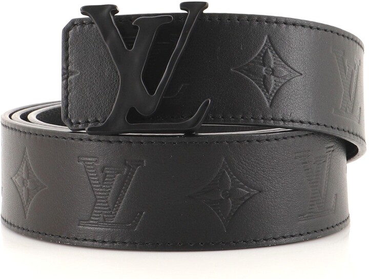 Louis Vuitton Initiales Reversible Belt Monogram Shadow Leather Wide 100 -  ShopStyle