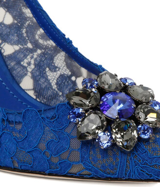 Dolce & Gabbana Rainbow Lace 90mm brooch-detail pumps - ShopStyle