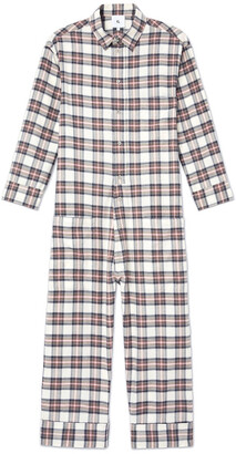 G. Label Courtney Flannel Pajamas In Cream Multi