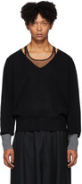 Thumbnail for your product : Random Identities Black Morse Code Sweater
