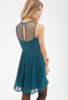 Thumbnail for your product : Forever 21 Contemporary Embroidered Fit & Flare Dress