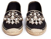 Thumbnail for your product : Rene Caovilla Floral embellished suede espadrilles