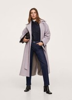 Thumbnail for your product : MANGO Woollen coat with belt