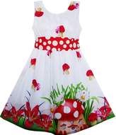 Thumbnail for your product : Sunny Fashion HQ91 Girls Dress Sunflower Garden Turn-Down Collar Sleeveless