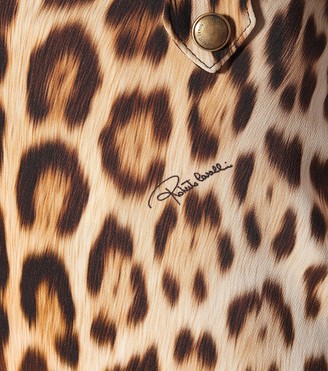 Roberto Cavalli Leopard-print A-line skirt