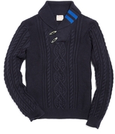 Thumbnail for your product : Brooks Brothers Cotton Cashmere Aran Cable Shawl Collar Sweater