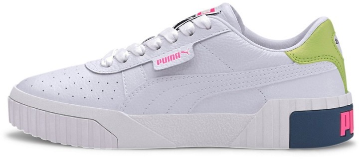 Puma Cali sneakers in white and color block - ShopStyle