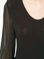 Thumbnail for your product : Zambesi sheer sleeve Baroque bodysuit