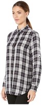 Thumbnail for your product : Lauren Ralph Lauren Plaid-Print Shirt (Black/Grey Multi) Women's Clothing