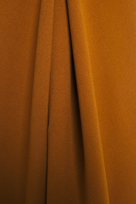 Rochas Tie-detailed Pleated Crepe Gown
