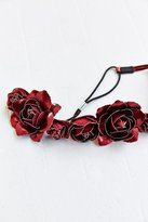 Thumbnail for your product : Urban Outfitters Metallic Leather Rose Headwrap