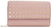Thumbnail for your product : Valentino Garavani Studded Textured-leather Wallet