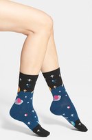 Thumbnail for your product : Hot Sox 'Outer Space' Crew Socks (3 for $15)