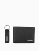 Thumbnail for your product : Calvin Klein pebble leather wallet + keyring gift box