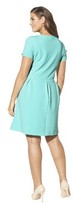 Thumbnail for your product : Women's Plus Size Short Sleeve Pleated Front Dress