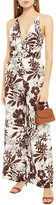Thumbnail for your product : Nicholas Carla Belted Floral-print Linen Jumpsuit