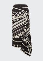 Thumbnail for your product : Johanna Ortiz Prehistoric Origin Printed Cotton Midi Skirt