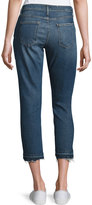 Thumbnail for your product : Current/Elliott The Cropped Straight-Leg Jeans with Released Hem, Vertigo
