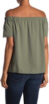 Thumbnail for your product : Pleione Short Sleeve Off-the-Shoulder Top