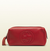 Thumbnail for your product : Gucci Soho Large Red Leather Cosmetic Bag
