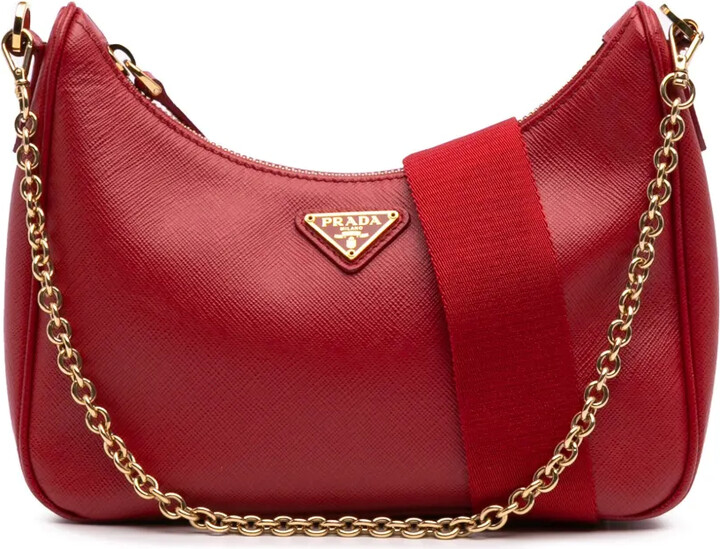 Prada Pre-Owned 2019-2024 Saffiano Re-Edition 2005 satchel