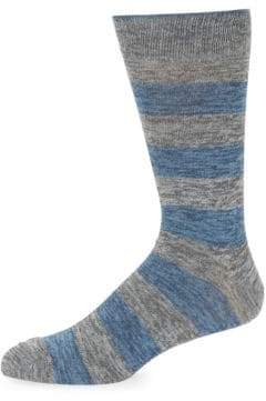 Saks Fifth Avenue Rugby Striped Crew Socks